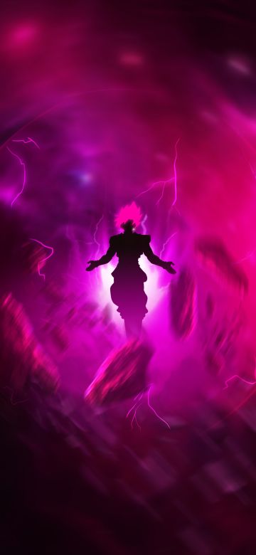 Goku, Super Saiyan Rose, Dragon Ball, Pink aesthetic, Pink background, 5K