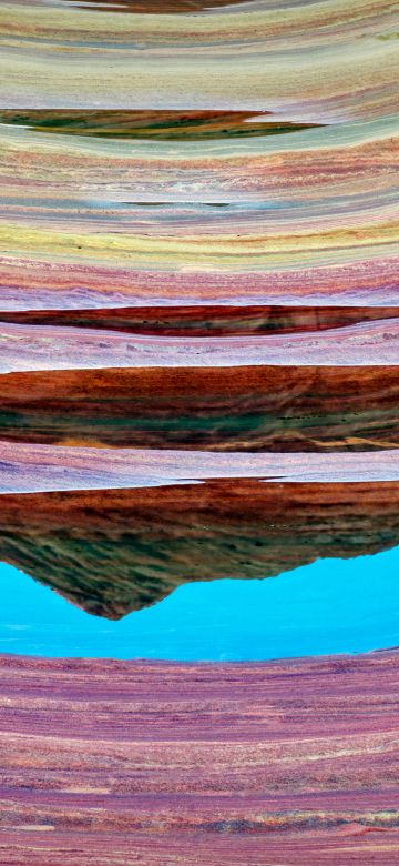 The Wave, Sandstone plateau, Rock formations, Colorful, Coyote Buttes, Arizona, 5K