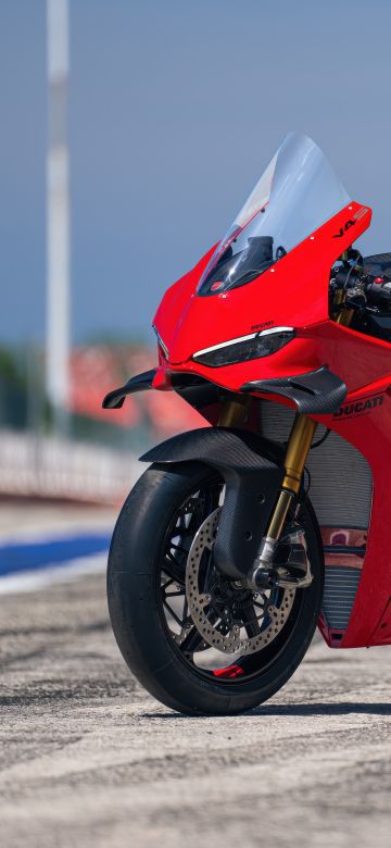 Ducati Panigale V4, 5K, Race track, 2025, Red bikes