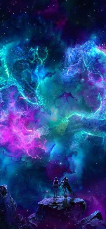 Together, Nebula, Cosmic, Celestial, Vibrant, Solitude, Dreamy, Infinity, 5K