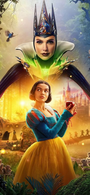 Snow White, Movie poster, 5K, 2025 Movies, Disney movies, Rachel Zegler, Gal Gadot