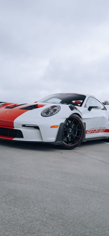 Porsche 911 GT3 RS, Vertical, 2024, 5K, Sports cars