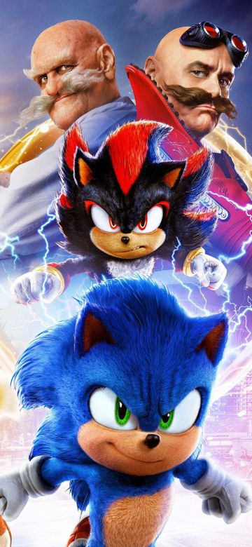 Sonic the Hedgehog 3, Ultrawide, Shadow the Hedgehog, 5K, 2024 Movies