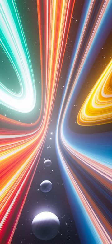 Vibrant, Cosmic scene, Light Streaks, Futuristic, Planets, Galaxy, Warp, Multicolor, Celestial, Colorful space, 5K, Stars, Aesthetic, Infinity, Motion, Dynamic, Bright, Radiant, Universe, Illumination, Neon, Velocity