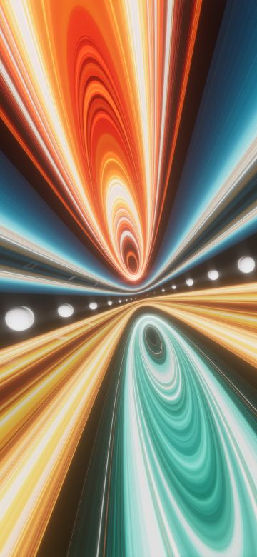 Futuristic, Light streaks, Dynamic, Symmetry, Vanishing point, Neon colors, Energy, Cosmic phenomena, Abstract design, Warp, Light effects, 5K, Infinity, Motion, Dynamic, Bright, Radiant, Universe, Illumination, Velocity