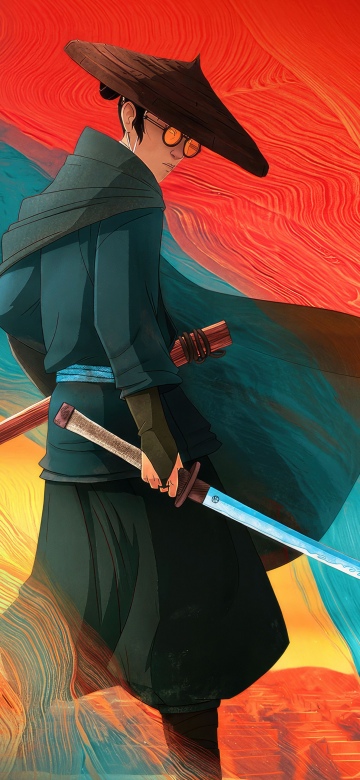 Blue Eye Samurai, 5K wallpaper, Mizu