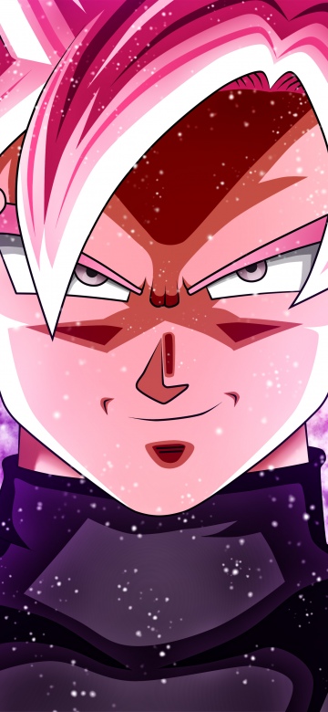 Super Saiyan Rose, Dragon Ball Super, Goku, Pink background, 5K