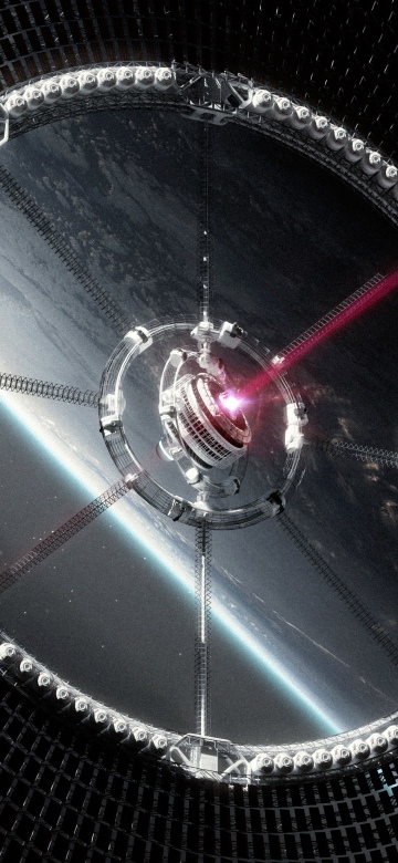 NASA, Laser technology, Satellite, Orbit, Concept Art, Future tech, 5K