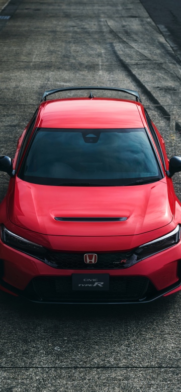 Honda Civic Type R, Racing Black Package, 5K, Red cars