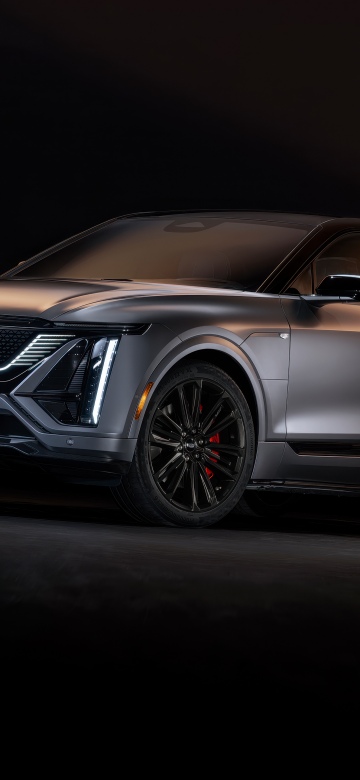 Cadillac Lyriq-V, 2026, Electric SUV, Dark background, 5K