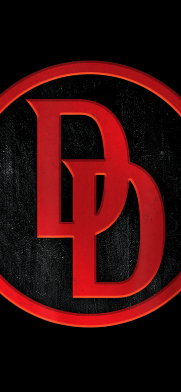 Daredevil: Born Again, Logo, Black background, AMOLED, 5K, 8K