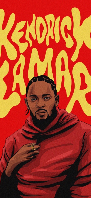 Kendrick Lamar Artwork, Red background