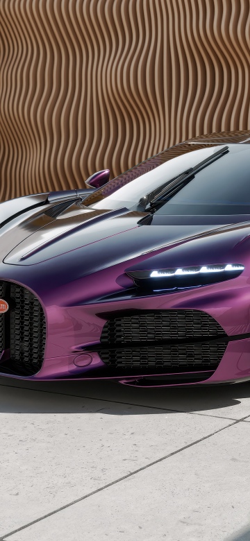 Purple aesthetic, Bugatti Tourbillon, 5K, Modern car, Exotic car, Luxury cars