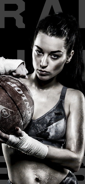 Basketball, Athlete, Woman, Black background, AMOLED, 5K, Zym, Inspirational quotes, Motivational quotes, Fitness, Basketball player, Intense, Black and White, Empowered