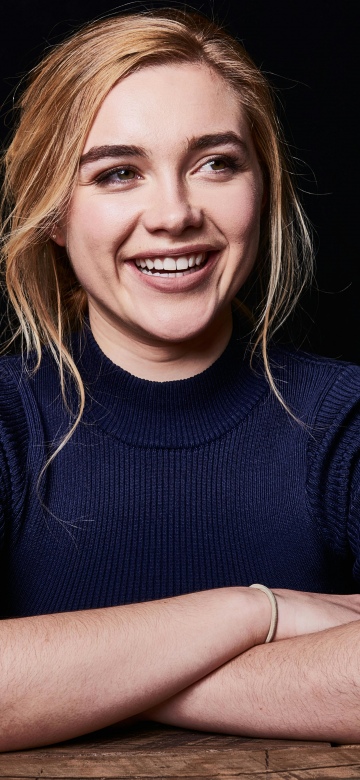 Florence Pugh, Black background 5K