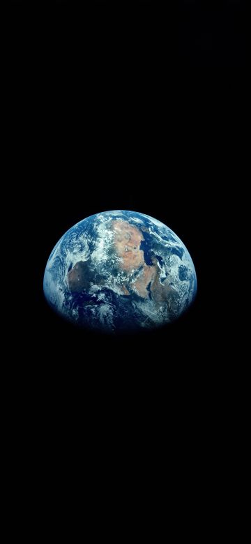 Earth, AMOLED, 10K, Black background, Atmosphere, Blue planet, 5K, 8K