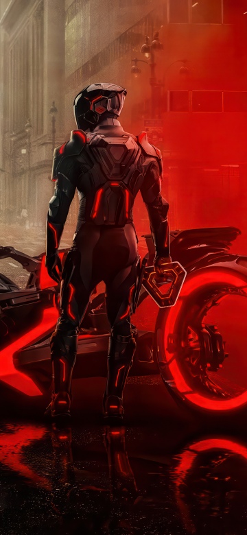 Tron: Ares, Red aesthetic, 2025 Movies, Jared Leto, Sci-Fi movies