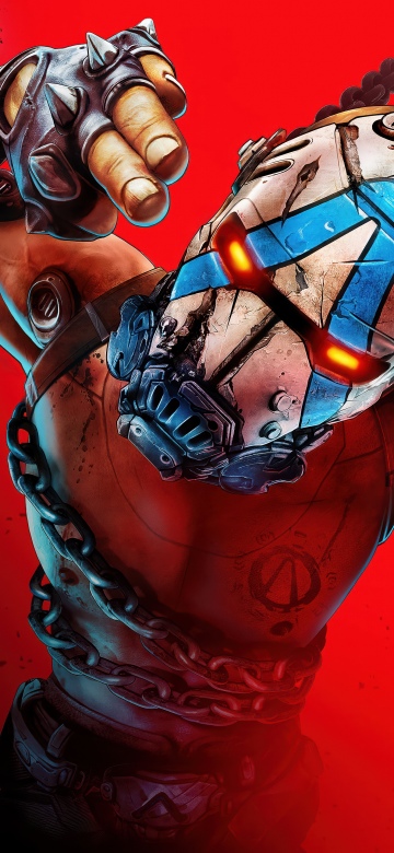 Borderlands 4, Textless, 2025 Games, PC Games, PlayStation 5, Xbox Series X and Series S, Red background