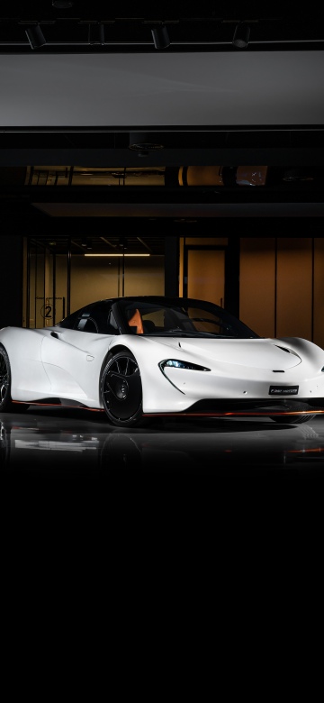 McLaren Speedtail, Vertical, White cars