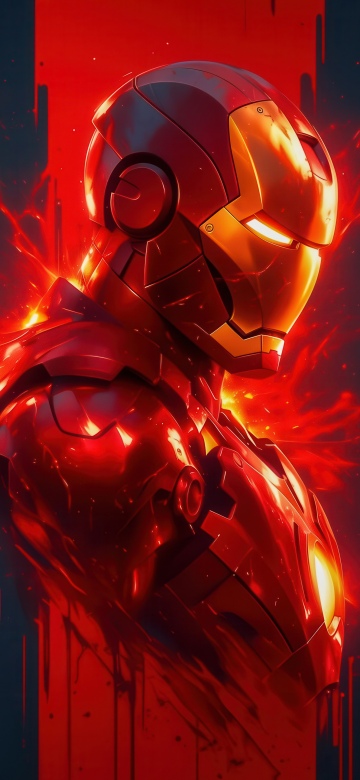 Iron Man, Fierce, 5K, Marvel Superheroes, Dark background