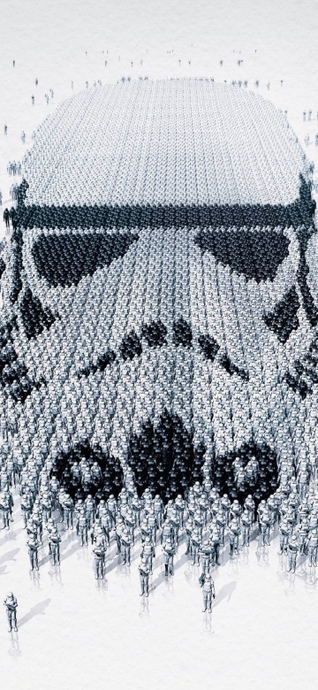 Star Wars, Stormtroopers, White aesthetic, White background, 5K