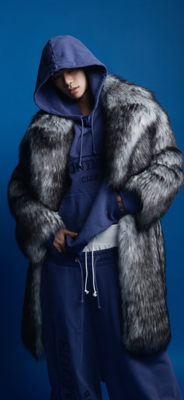 Tarzzan, ALLDAY PROJECT, South Korean rapper, 5K, Blue background