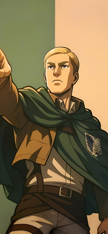 Erwin Smith, Attack on Titan, 5K, 8K, Minimalist