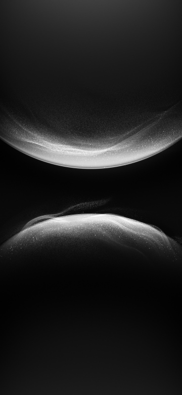 Huawei, Dark theme, Stock, Monochrome, Glowing particles, Curves, Dark background, 5K