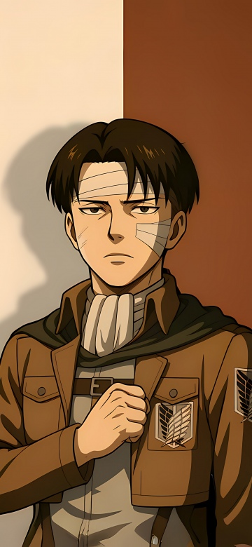 Levi Ackerman, 8K, Attack on Titan, Survey Corps, Minimalist, 5K