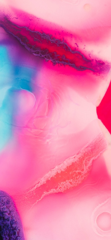 Fluid art, 8K, Pink abstract, Vibrant, 5K