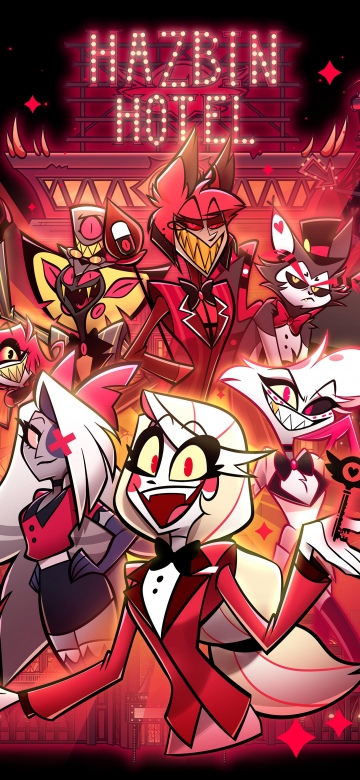 Hazbin Hotel, 8K, Season 2, Black background, 5K