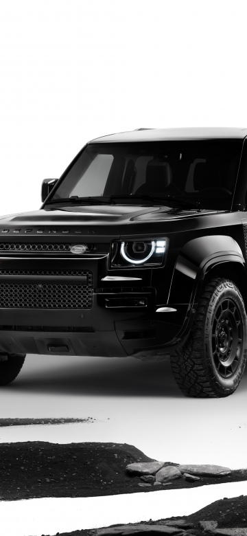 Land Rover Defender OCTA, Black Edition, 2025, 5K, 8K, Black cars, Black and White