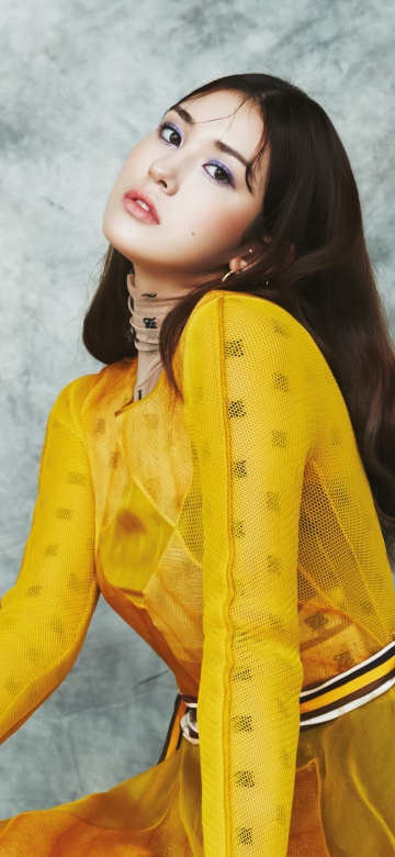 Jeon Somi, Legend Magazine, 5K, Yellow Dress, Luxury fashion, Portrait
