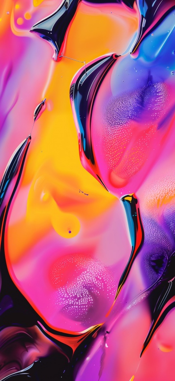 Fluid art, Colorful abstract
