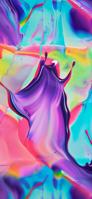 Liquid art, Abstract design, Vibrant, Fluid art, 5K