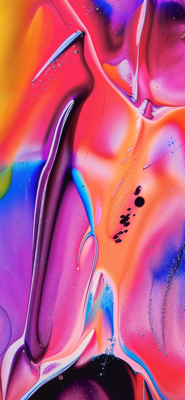 Fluid art, Vibrant