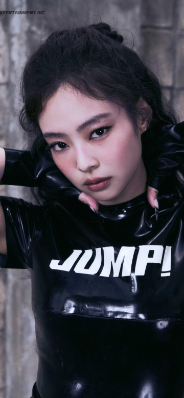 Jennie - JUMP, Portrait, Blackpink, K-Pop singers, Latex, 5K