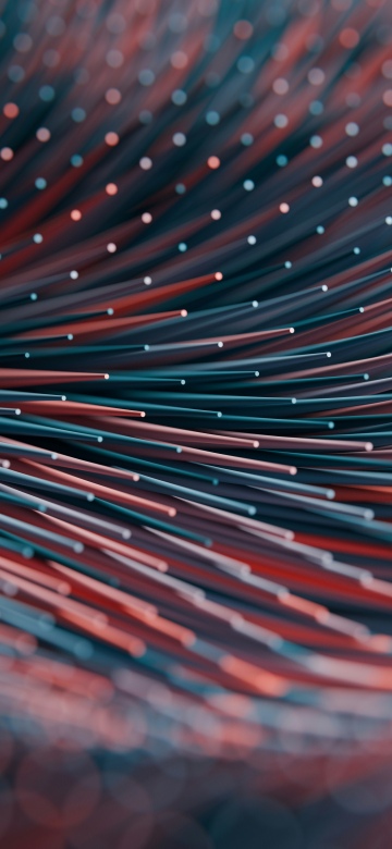 Data illustration, Waves, Bokeh, 5K, 8K