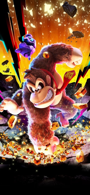Donkey Kong Bananza, Key Art, 2025 Games, Nintendo Switch, 5K
