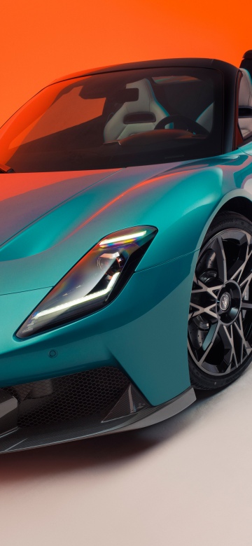 Maserati MCPURA Cielo, Supercar, 5K, Gradient background