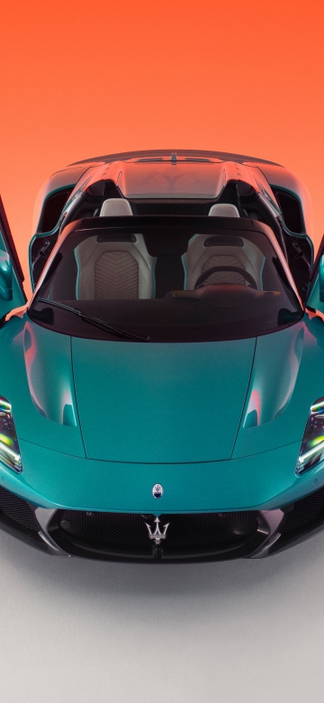 Maserati MCPURA Cielo, 5K, Gradient background