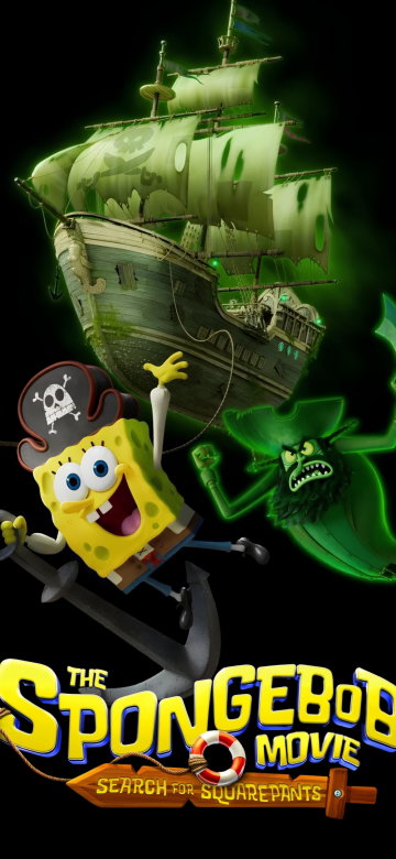 The SpongeBob Movie: Search for SquarePants, Black background, 5K, 2026 Movies, Animation movies