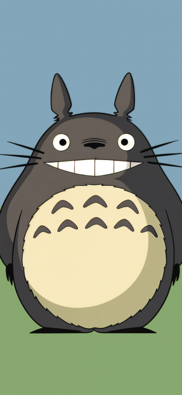 Totoro, 5K, Minimalist, My Neighbor Totoro, Studio Ghibli, Anime poster