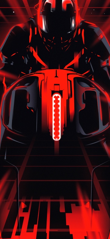 Tron: Ares, Empire, Red aesthetic, 2025 Movies, Futuristic, 5K