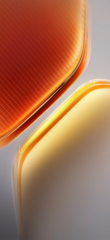 iQOO Pad 5 Pro, Stock, Orange abstract, Abstract design, Curves, Stock, Pentagon