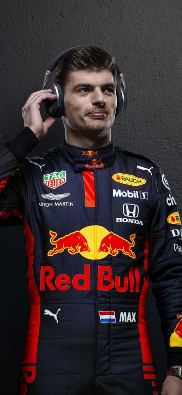 Max Verstappen, Dark background, Formula One, Racing driver, 5K, 8K, Red Bull Racing