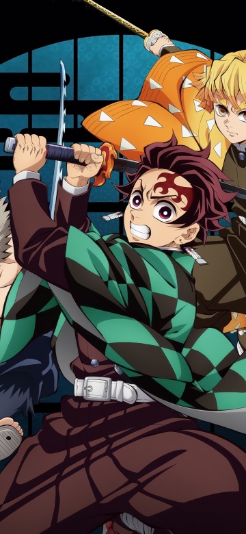 Demon Slayer: Kimetsu No Yaiba Infinity Castle, Anime movie, 5K, Tanjiro Kamado, Zenitsu Agatsuma, Inosuke Hashibira