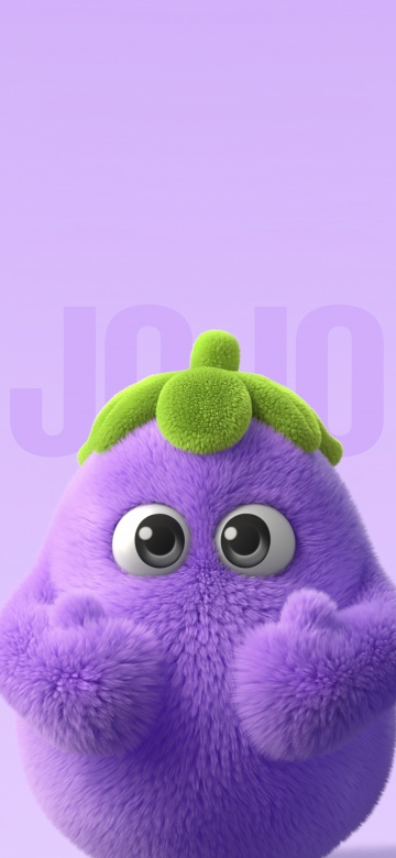 Cute cartoon, Purple background