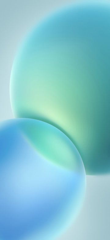 Blue abstract, Gradient shapes