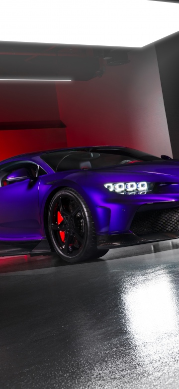 Bugatti Chiron Super Sport, Purple car